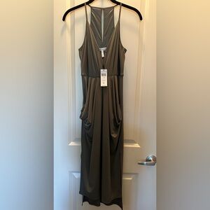 BCBGeneration Women's Sleeveless Draped Midi Dress | NWT | XS